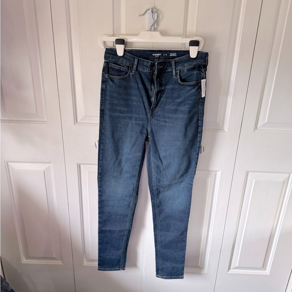 Old Navy Women's Skinny Jeans - Dark Blue